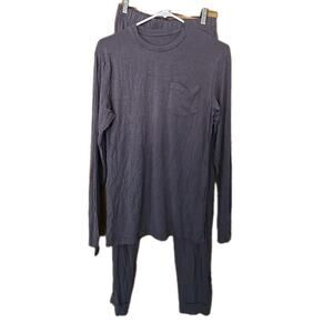 Kyte Baby Men's Jogger Set - Size XS- Grey- Bamboo